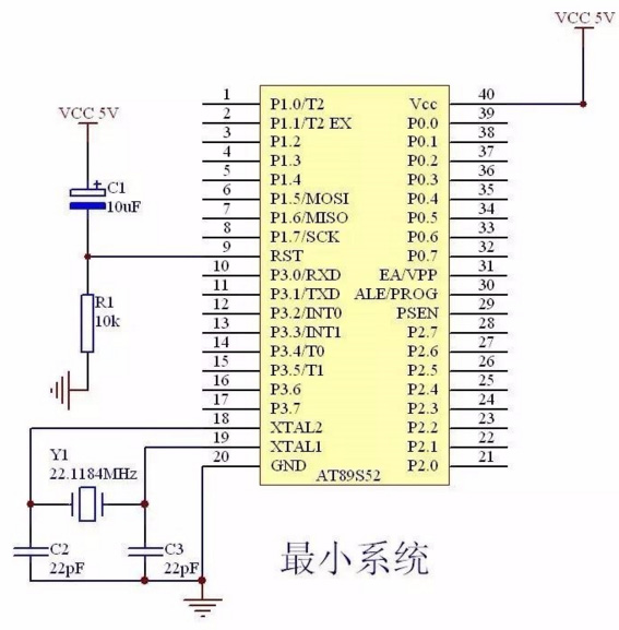 單片機晶振電路圖 單片機晶振電路圖